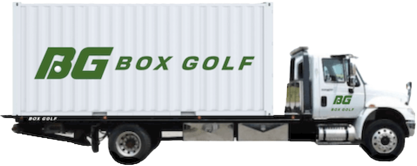 Box Golf Delivery Truck