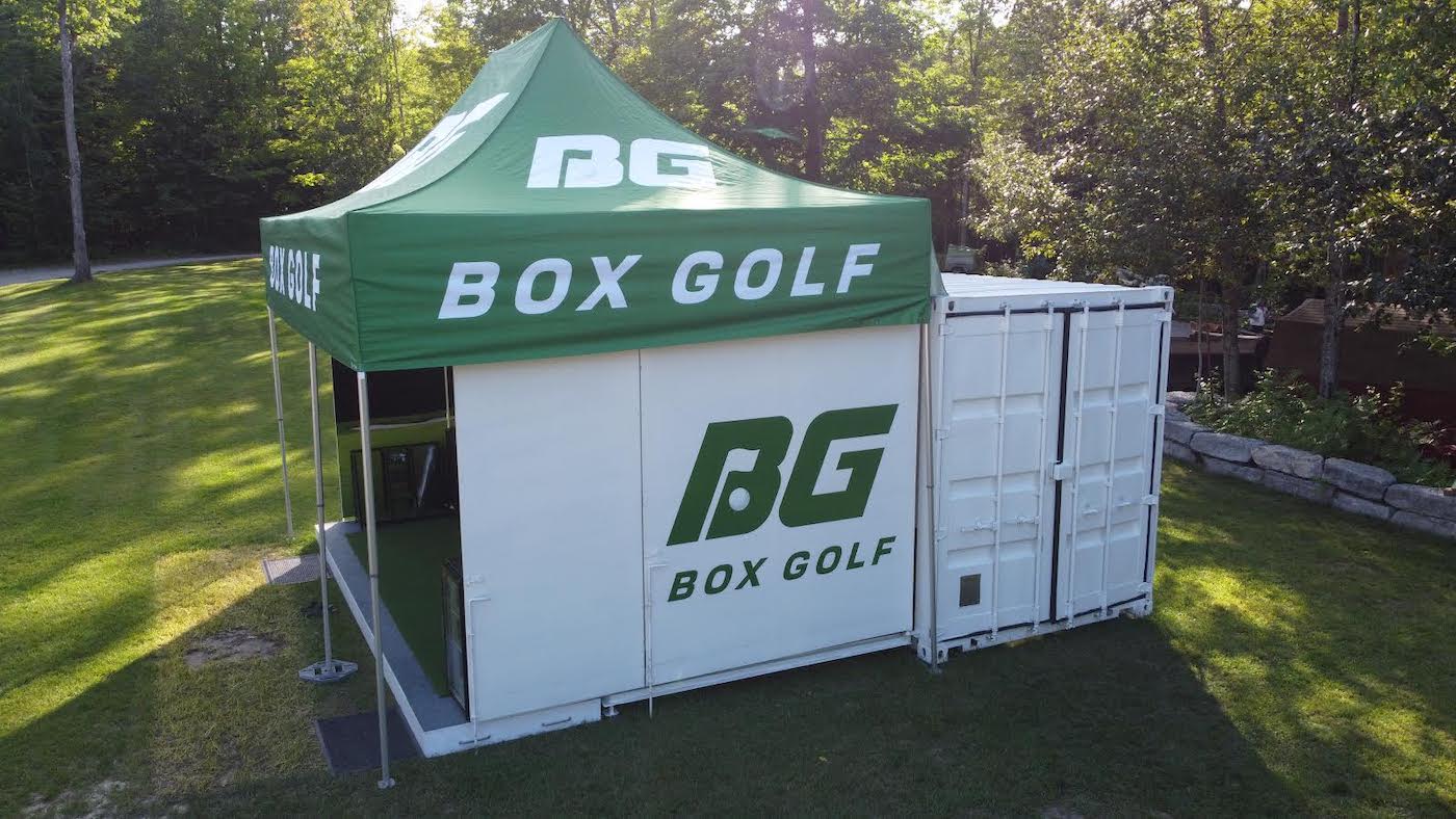 Side View - Box Golf - Portable Golf Simulator